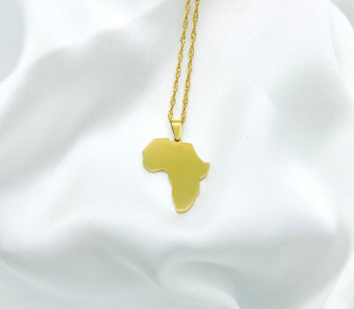Afrika Map Necklace