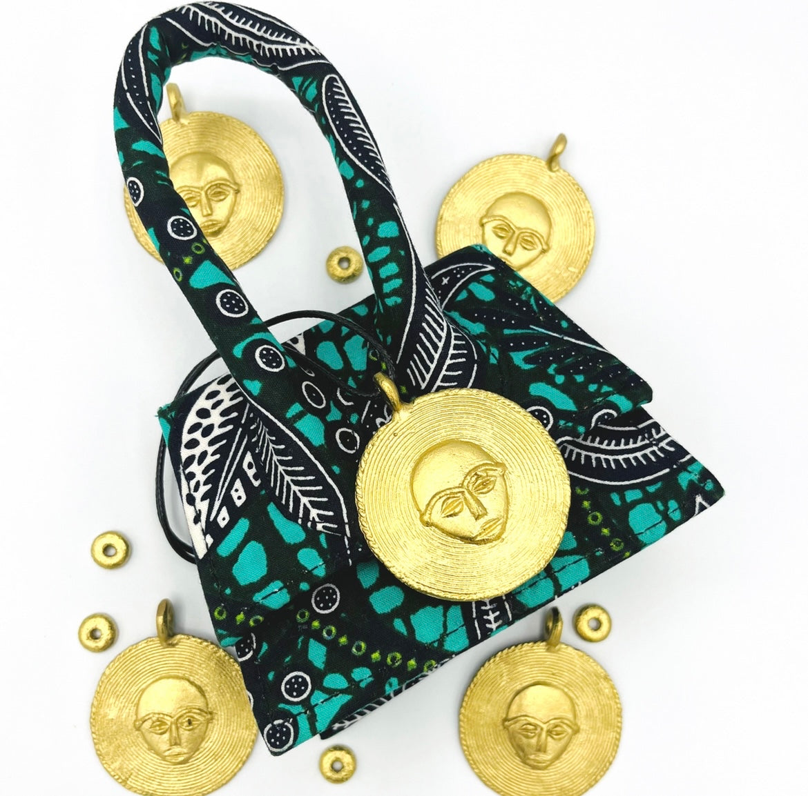 Akiti Jade African Print Mini Bag