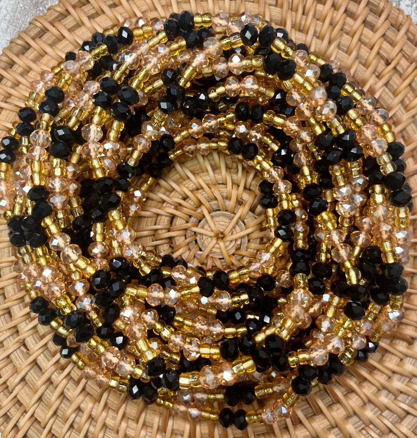 Radiant Elegance Thick Tie On Waist Beads