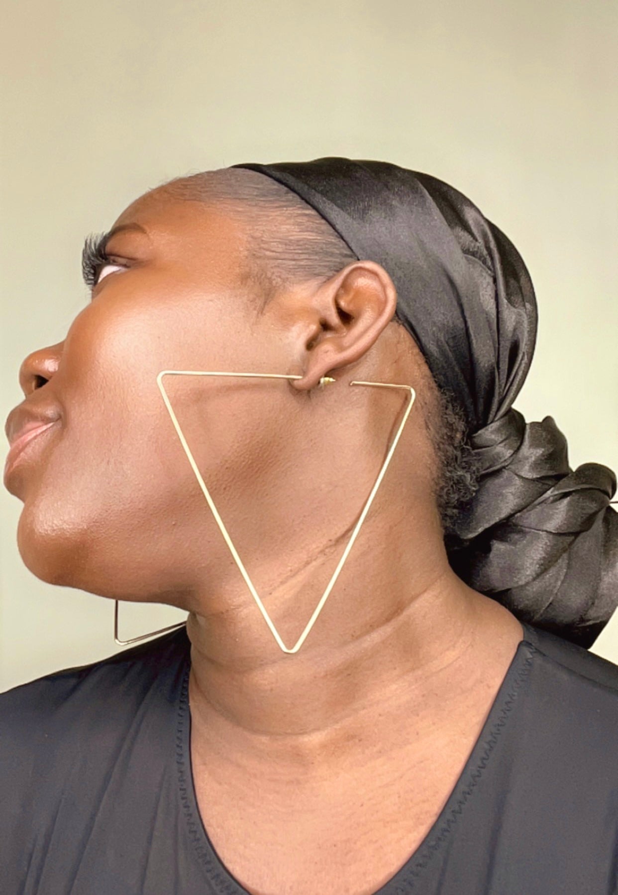 Triangle Oversized Hoop Earrings