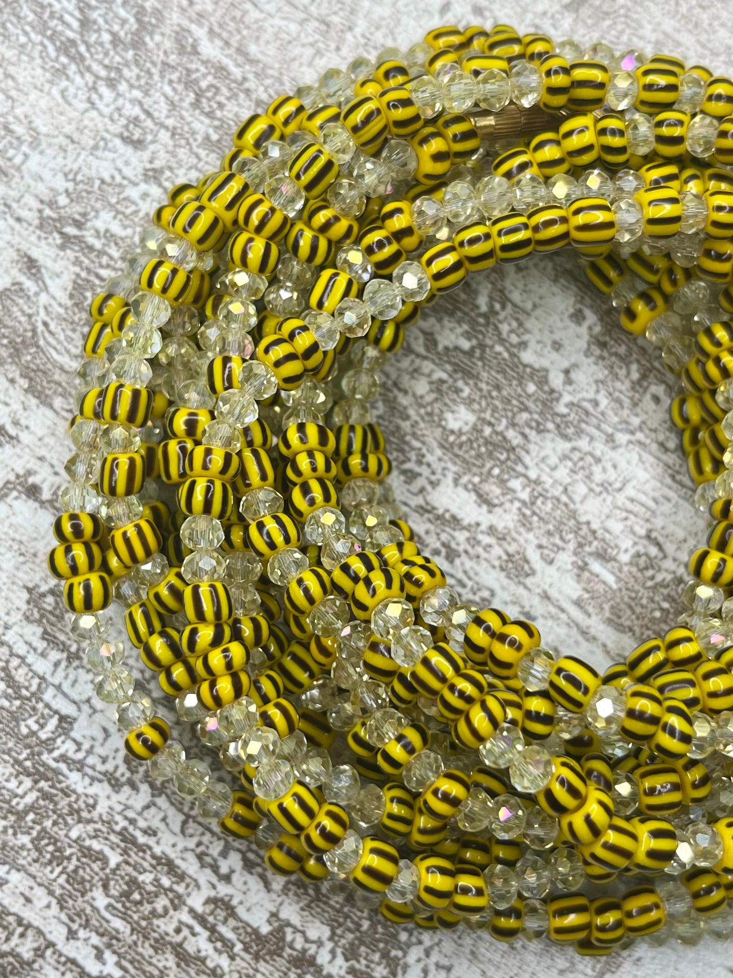 Sunset Crystal Clasp Waist Beads