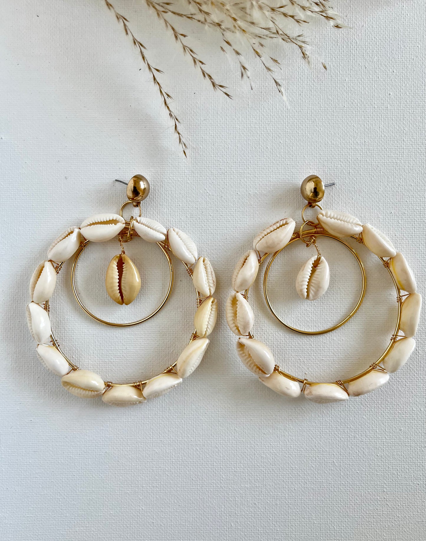 Reba Cowrie Earrings