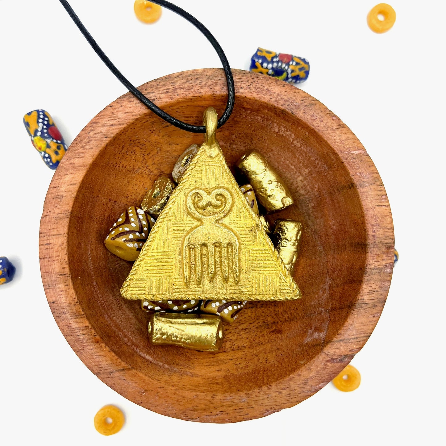 Daufe Adinkra Brass Pendant