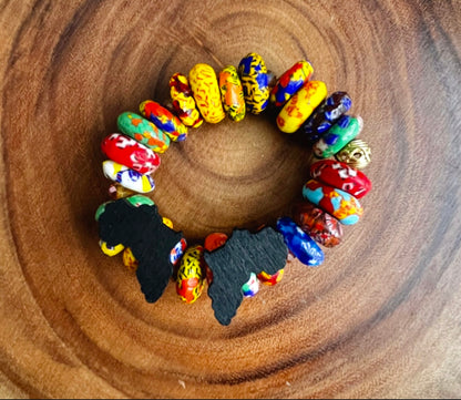 Mama Africa Wooden Stud Earrings