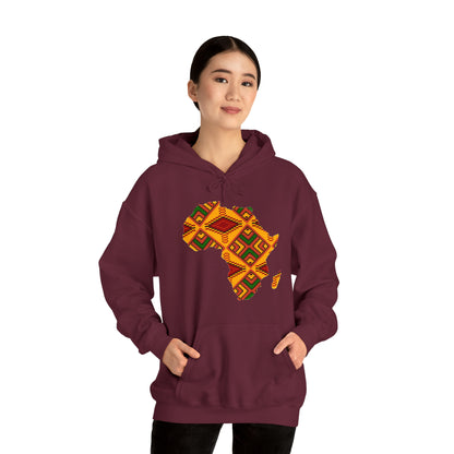 Sahara African Print Map Unisex Hoodie Sweatshirt