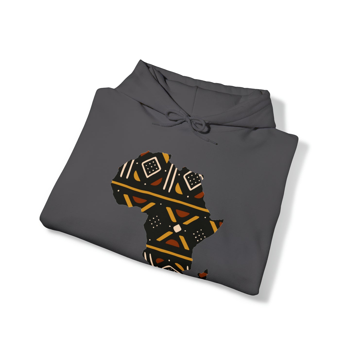 African Print Map Unisex Hoodie Sweatshirt