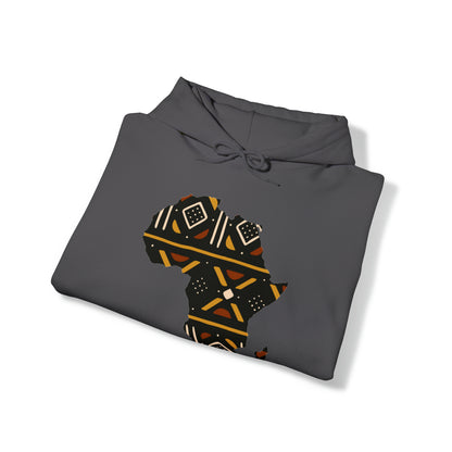 African Print Map Unisex Hoodie Sweatshirt