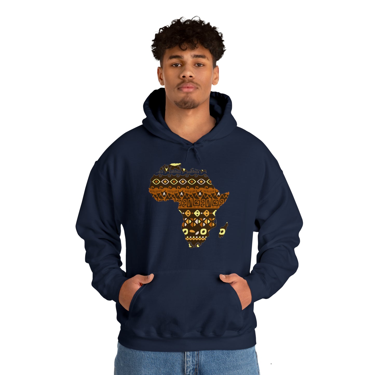 Sahara African Print Map Unisex Hoodie Sweatshirt
