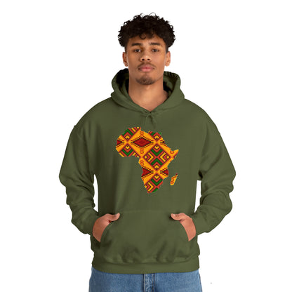 Sahara African Print Map Unisex Hoodie Sweatshirt