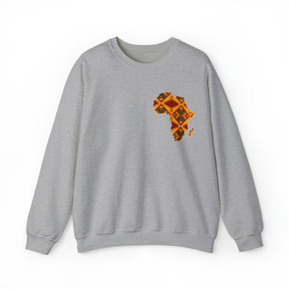 Sahara African Print Map Crest Unisex Sweatshirt