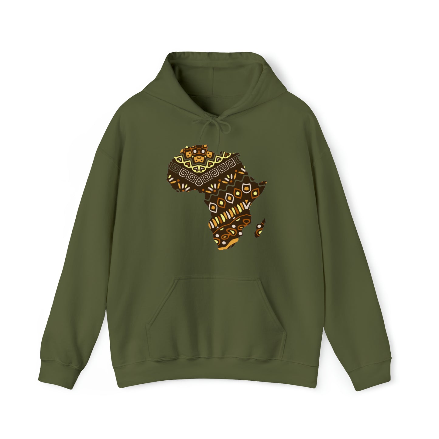 Sahara African Print Map Unisex Hoodie Sweatshirt