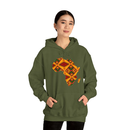 Sahara African Print Map Unisex Hoodie Sweatshirt