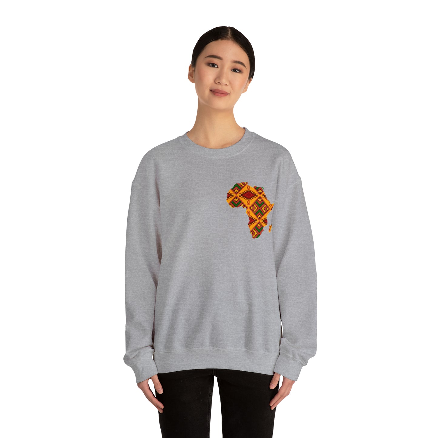 Sahara African Print Map Crest Unisex Sweatshirt