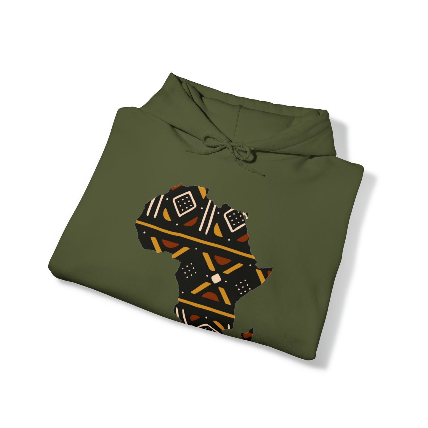 African Print Map Unisex Hoodie Sweatshirt