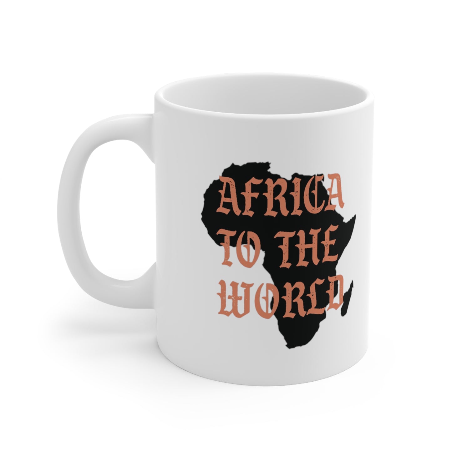 11oz Africa To The World Map Coffee Mug