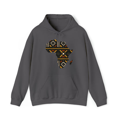 African Print Map Unisex Hoodie Sweatshirt