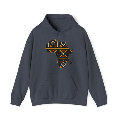 African Print Map Unisex Hoodie Sweatshirt