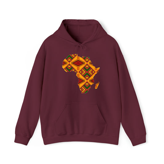 Sahara African Print Map Unisex Hoodie Sweatshirt