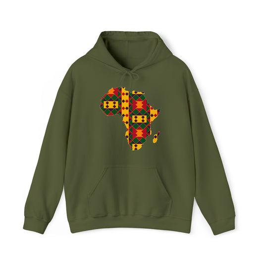 Sahara African Print Map Unisex Hoodie Sweatshirt