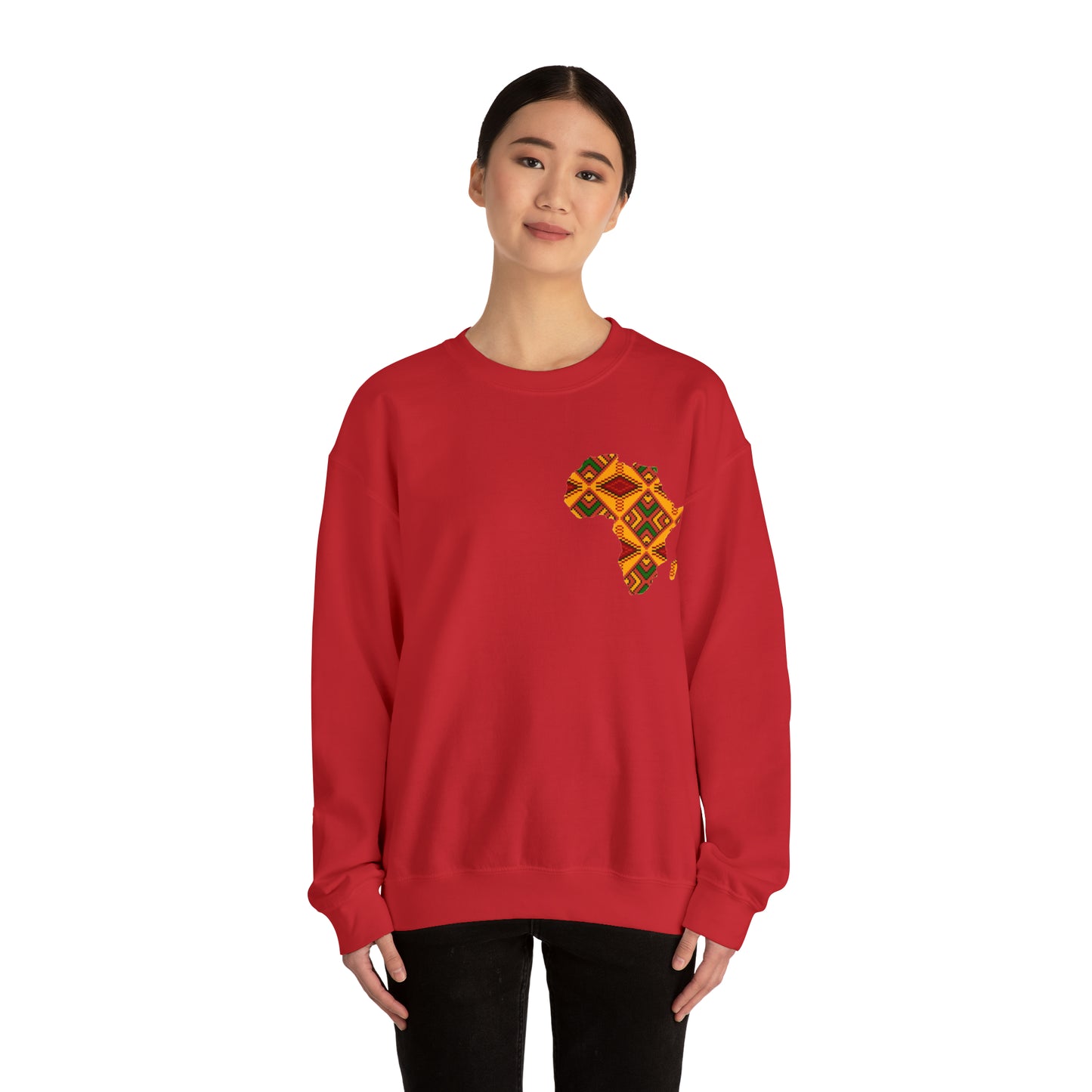 Sahara African Print Map Crest Unisex Sweatshirt