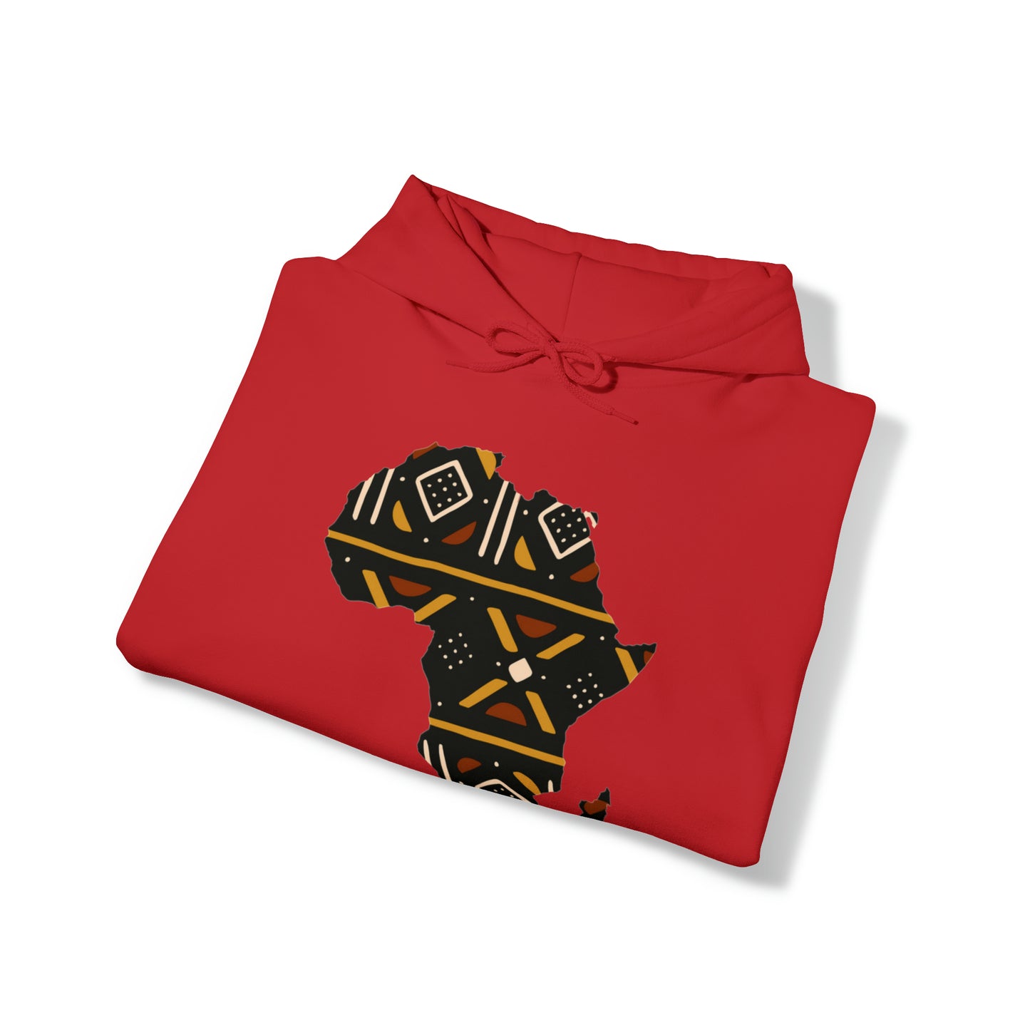 African Print Map Unisex Hoodie Sweatshirt