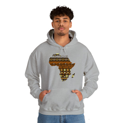 Sahara African Print Map Unisex Hoodie Sweatshirt