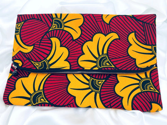 Afi African Print Folded Clutch