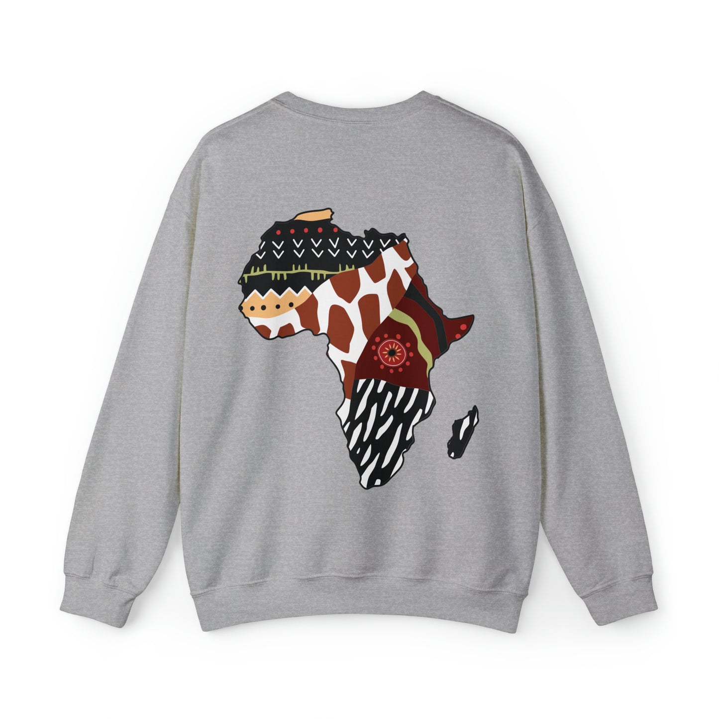 Zuzu African Print Map Unisex Sweatshirt