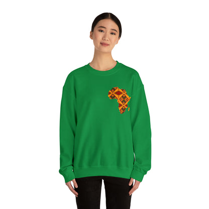 Sahara African Print Map Crest Unisex Sweatshirt