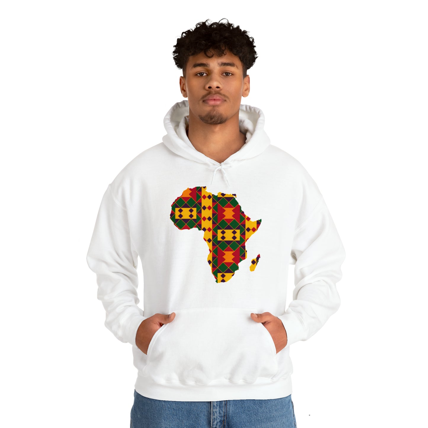 Sahara African Print Map Unisex Hoodie Sweatshirt