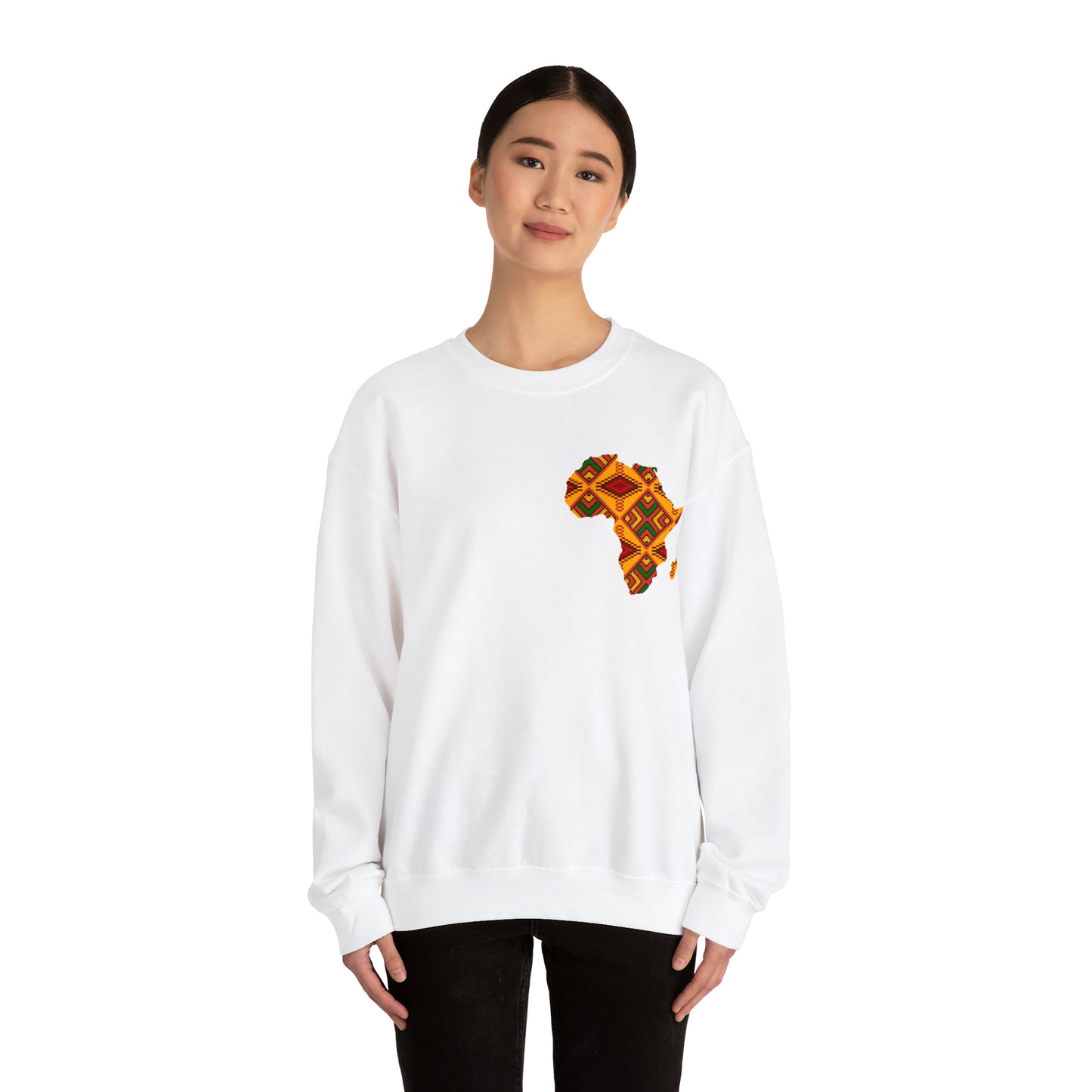 Sahara African Print Map Crest Unisex Sweatshirt