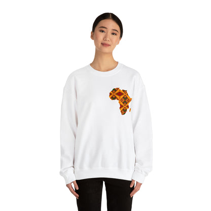Sahara African Print Map Crest Unisex Sweatshirt