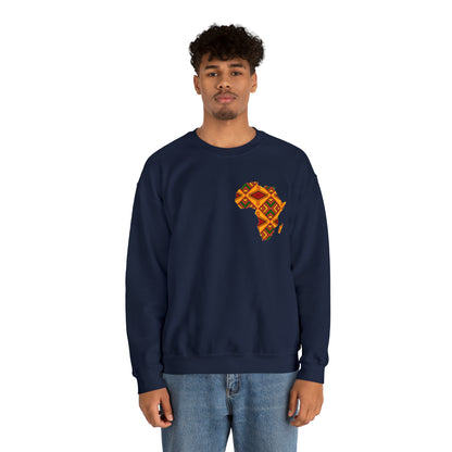 Sahara African Print Map Crest Unisex Sweatshirt