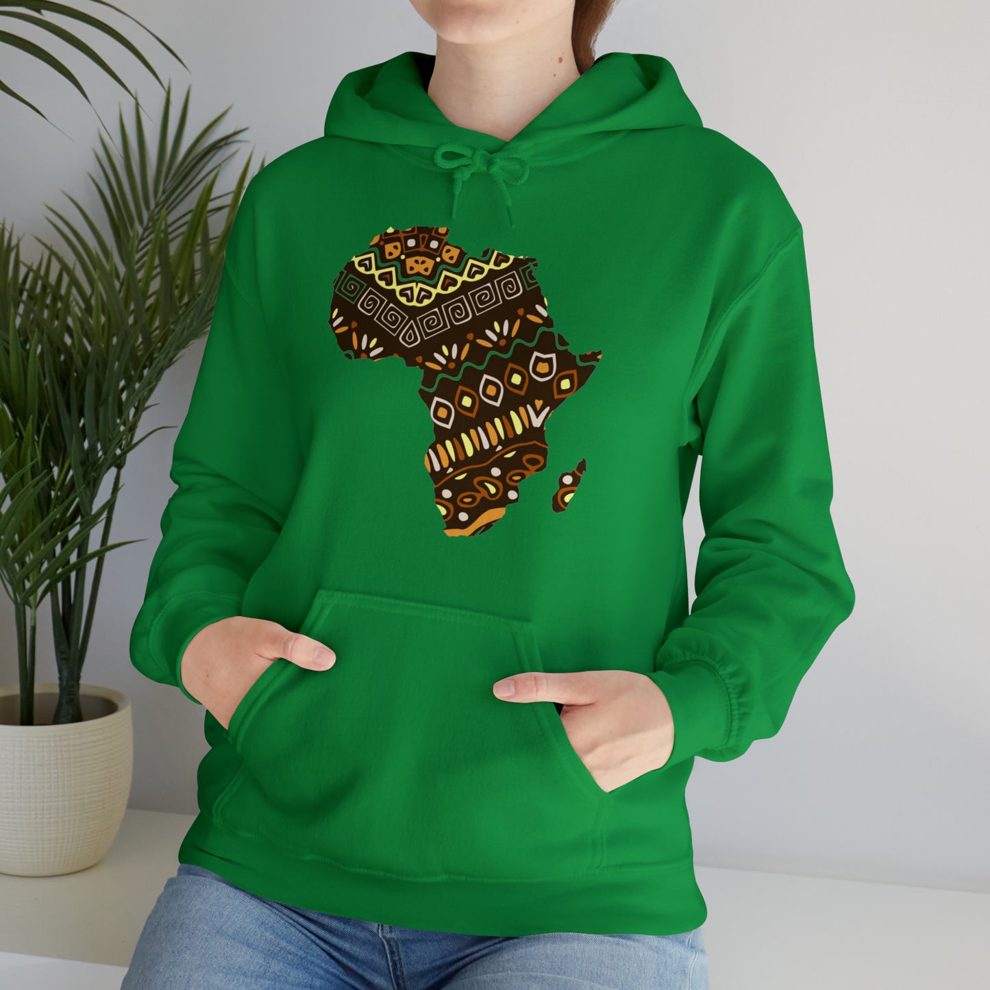 Sahara African Print Map Unisex Hoodie Sweatshirt