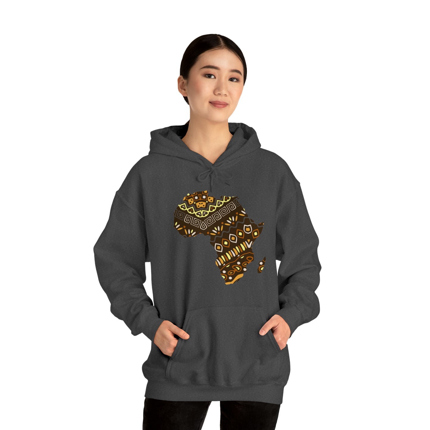 Sahara African Print Map Unisex Hoodie Sweatshirt