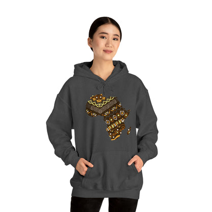 Sahara African Print Map Unisex Hoodie Sweatshirt