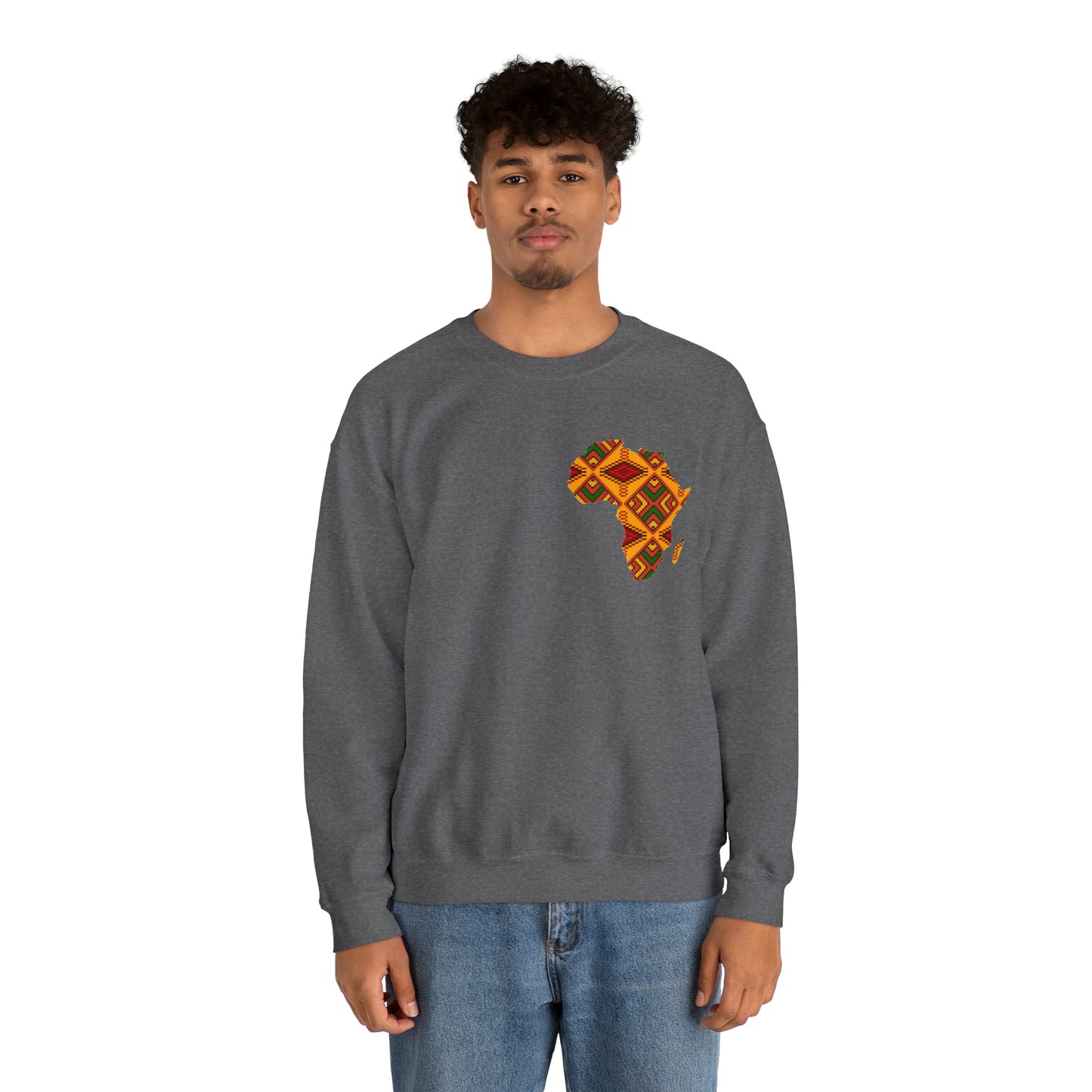 Sahara African Print Map Crest Unisex Sweatshirt