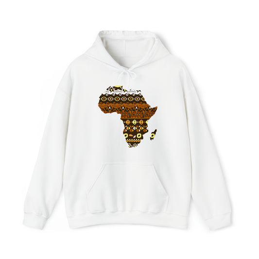 Sahara African Print Map Unisex Hoodie Sweatshirt