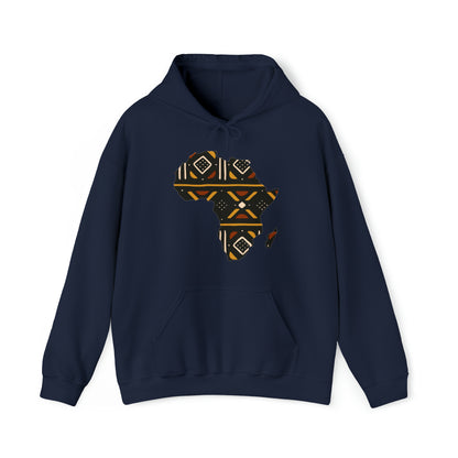 African Print Map Unisex Hoodie Sweatshirt