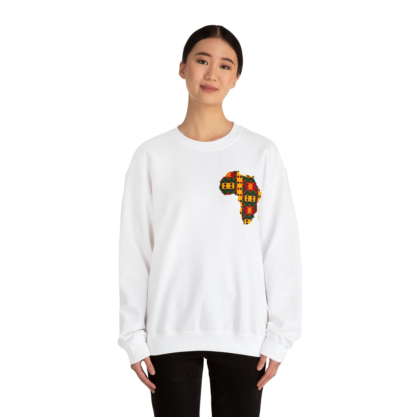 Sahara African Print Map Crest Unisex Sweatshirt