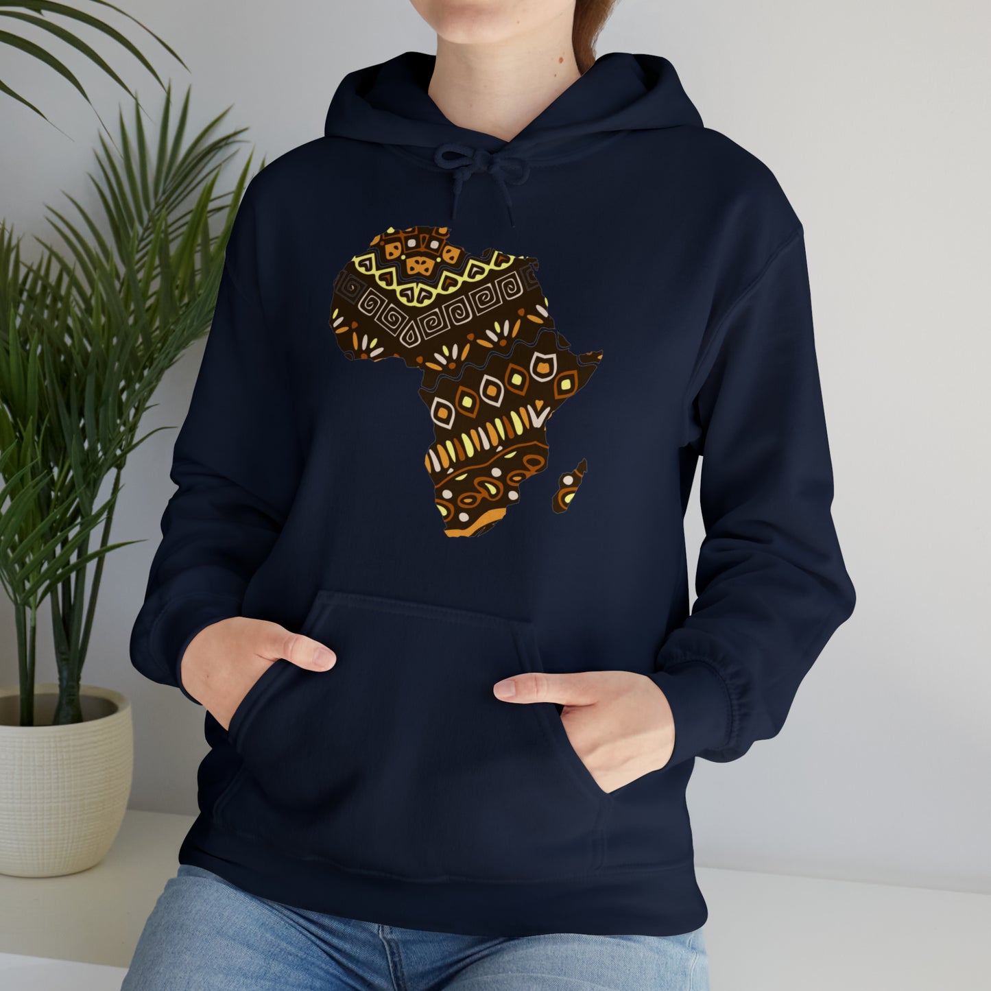 Sahara African Print Map Unisex Hoodie Sweatshirt