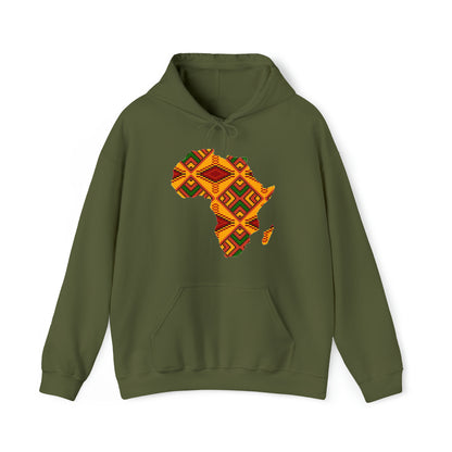 Sahara African Print Map Unisex Hoodie Sweatshirt