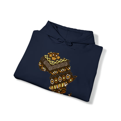 Sahara African Print Map Unisex Hoodie Sweatshirt