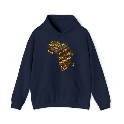 Sahara African Print Map Unisex Hoodie Sweatshirt