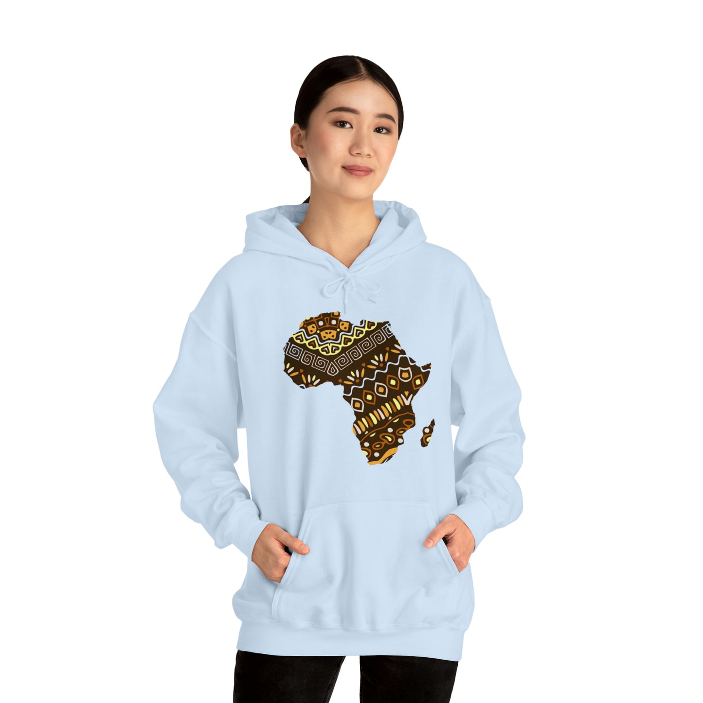 Sahara African Print Map Unisex Hoodie Sweatshirt