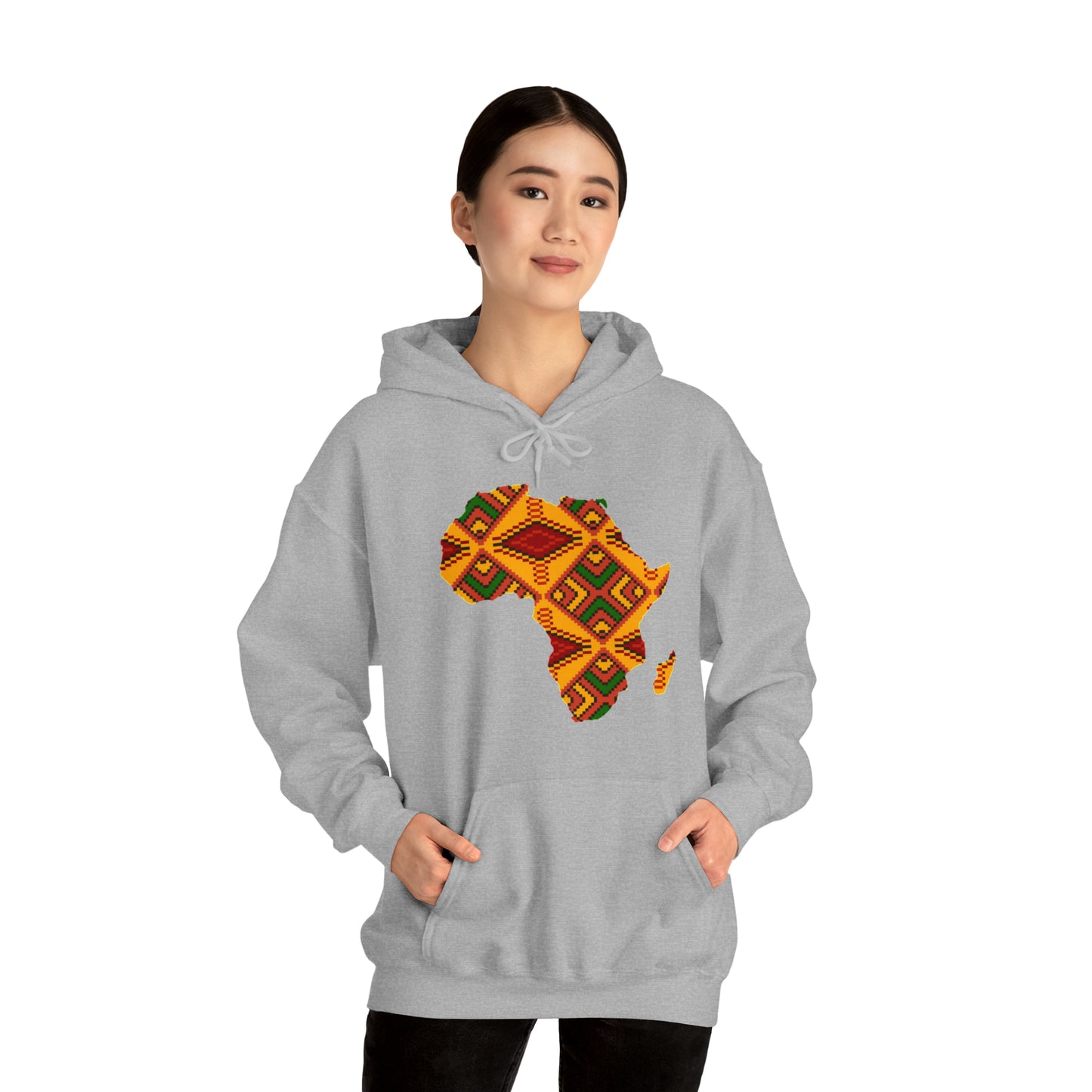 Sahara African Print Map Unisex Hoodie Sweatshirt