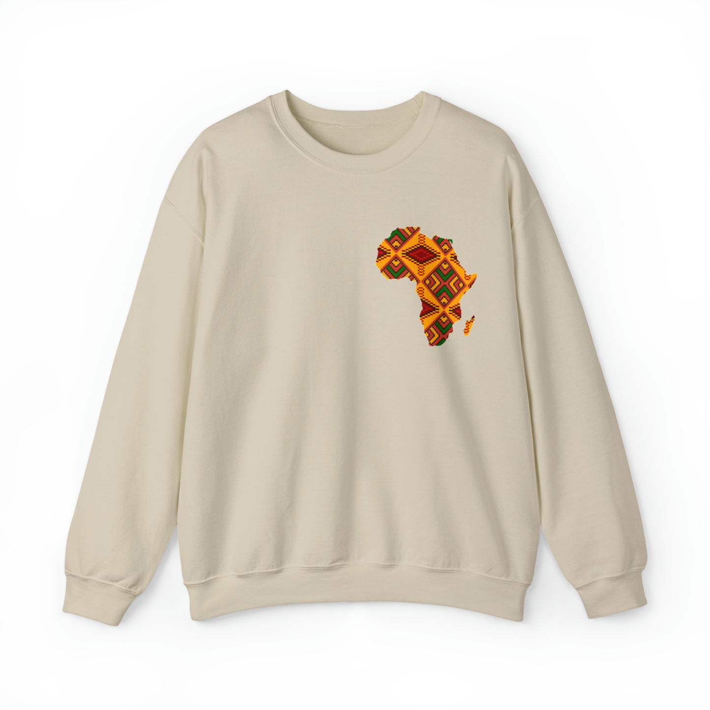 Sahara African Print Map Crest Unisex Sweatshirt