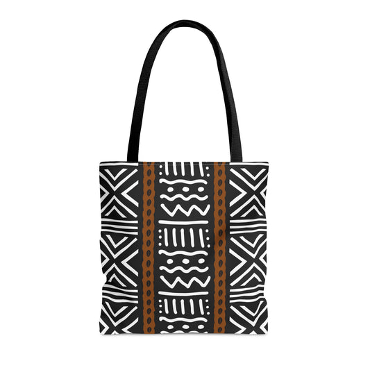 Zena Mud Cloth Print Tote Bag