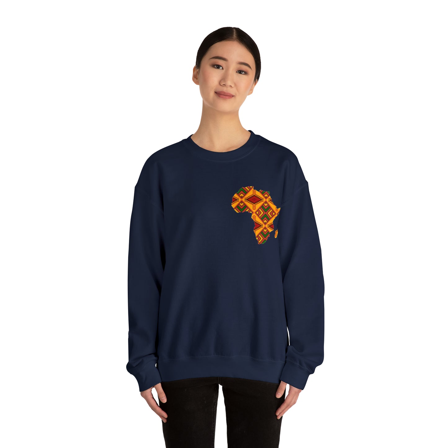 Sahara African Print Map Crest Unisex Sweatshirt
