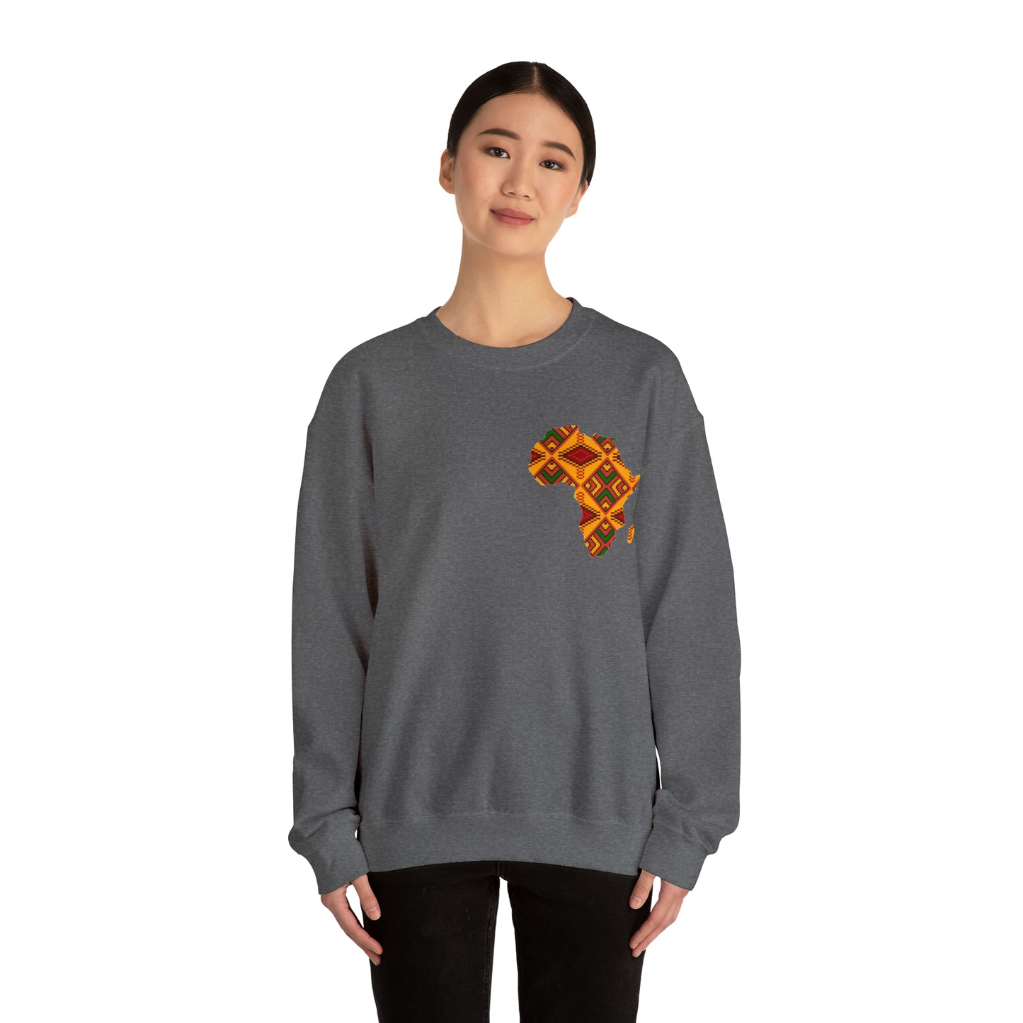 Sahara African Print Map Crest Unisex Sweatshirt
